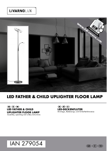 Bruksanvisning LivarnoLux IAN 279054 Lampa