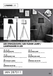 Bruksanvisning LivarnoLux IAN 287011 Lampa