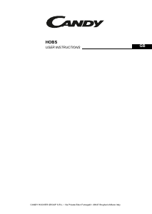 Handleiding Candy CH642XK Kookplaat