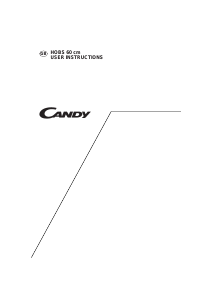 Manual Candy PCEH665/1 W Hob