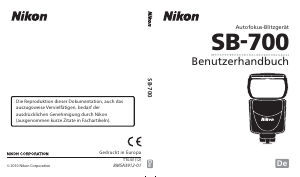 Bedienungsanleitung Nikon SB-700 Blitz
