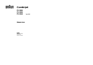 Bruksanvisning Braun PV 2005 Combi-Jet Strykjärn