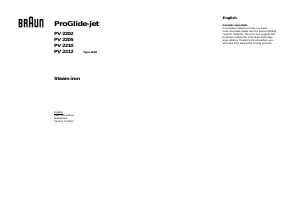 Bruksanvisning Braun PV 2205 ProGlide-Jet Strykjärn