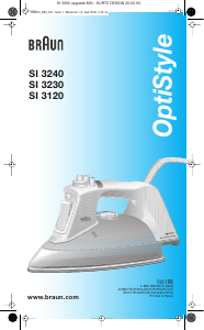 Посібник Braun SI 3230 OptiStyle Праска