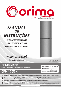 Bruksanvisning Orima ORH 1755 X Kyl-frys