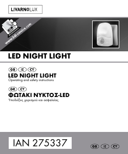 Manual LivarnoLux IAN 275337 Night Light
