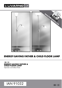 Bruksanvisning LivarnoLux IAN 91032 Lampa