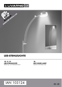Bruksanvisning LivarnoLux IAN 103124 Lampa