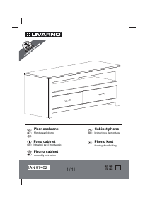 사용 설명서 Livarno IAN 87402 TV 벤치