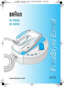Bruksanvisning Braun SI 9200 FreeStyle Excel Strykjärn