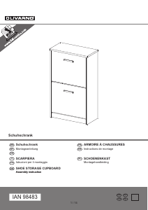 Manual Livarno IAN 98483 Shoe Cabinet