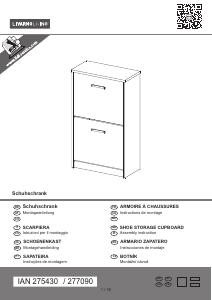 Manual Livarno IAN 277090 Shoe Cabinet