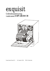 Handleiding Exquisit GSP-12E/B CH Vaatwasser