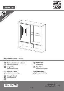 사용 설명서 Livarno IAN 114770 거울 내각