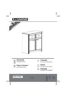 Mode d’emploi Livarno IAN 87400 Commode