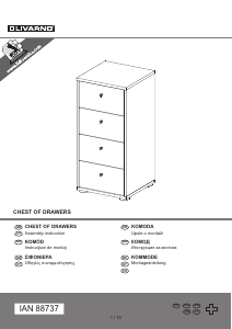 Manuale Livarno IAN 88737 Cassettiera