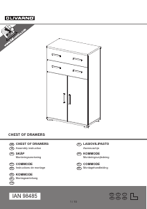 Manual Livarno IAN 98485 Dresser