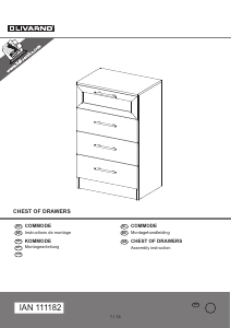 Hướng dẫn sử dụng Livarno IAN 111182 Tủ ngăn kéo