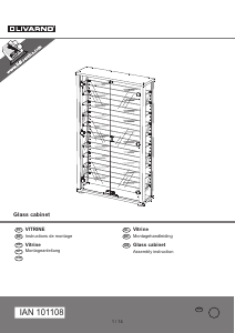 Manual Livarno IAN 101108 Display Cabinet