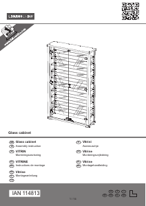 Manual Livarno IAN 114813 Display Cabinet
