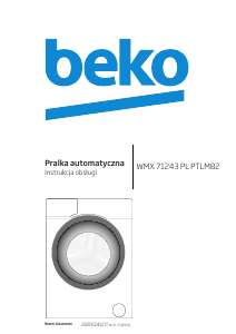 Instrukcja BEKO WMX 71243 PL PTLMB2 Pralka
