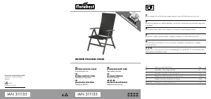 Használati útmutató Florabest IAN 311155 Kerti szék