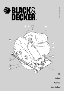 Bruksanvisning Black and Decker KS66L Cirkelsåg