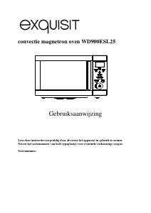 Handleiding Exquisit WD900ESL25 Magnetron