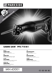 Manual Parkside PFS 710 B1 Reciprocating Saw