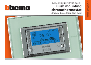 Bedienungsanleitung BTicino HD4451 Thermostat