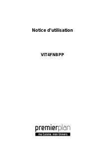 Mode d’emploi Premierplan VIT4FNBPP Table de cuisson