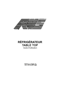 Mode d’emploi RVS TT117F/3 Réfrigérateur