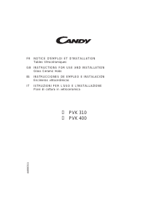 Handleiding Candy PVK310N Kookplaat