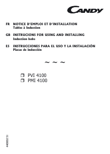 Manual Candy PVI4001N Hob