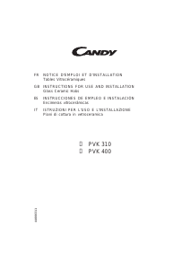 Manual Candy PVK400W Hob