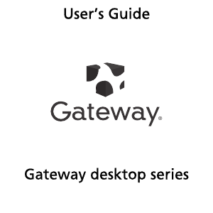 Manual Gateway SX2370 Desktop Computer