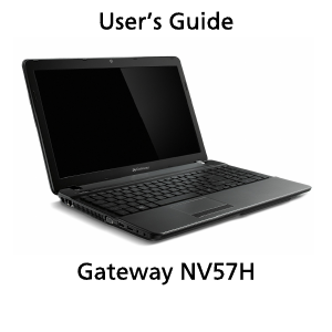 Mode d’emploi Gateway NV57H Ordinateur portable