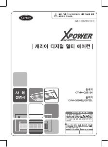 사용 설명서 캐리어 CTVM-Q0723H 에어컨