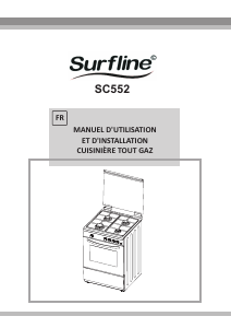 Mode d’emploi Surfline SC552 Cuisinière