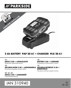 Instrukcja Parkside IAN 310940 Ładowarka akumulatorów