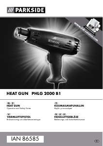 Manual Parkside IAN 86585 Heat Gun