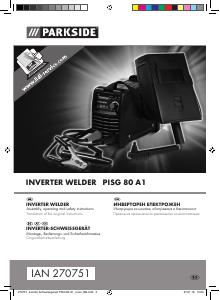 Bruksanvisning Parkside PISG 80 A1 Svetsmaskin