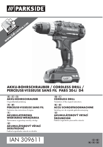 Handleiding Parkside IAN 309611 Schroef-boormachine