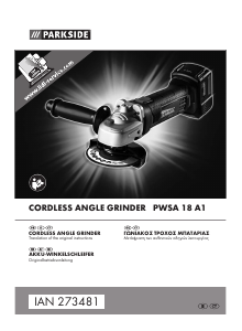 Manual Parkside IAN 273481 Angle Grinder