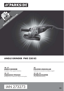 Manual Parkside PWS 230 B2 Angle Grinder