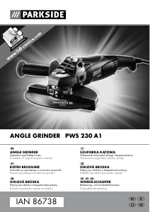 Manual Parkside IAN 86738 Angle Grinder