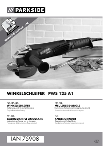 Bruksanvisning Parkside IAN 75908 Vinkelslip