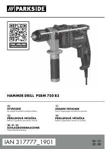 Bedienungsanleitung Parkside PSBM 750 B3 Schlagbohrmaschine