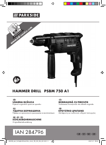 Manual Parkside PSBM 750 A1 Maşină de găurit cu percuţie