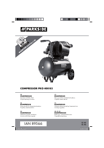Manual Parkside IAN 89566 Compresor